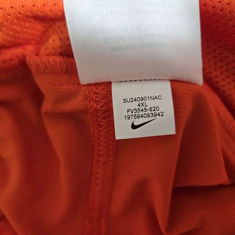 Nike Dri-FIT Mens 4XL Woven Player Shorts Orange Pockets Stretch FV3545-820 NWOT